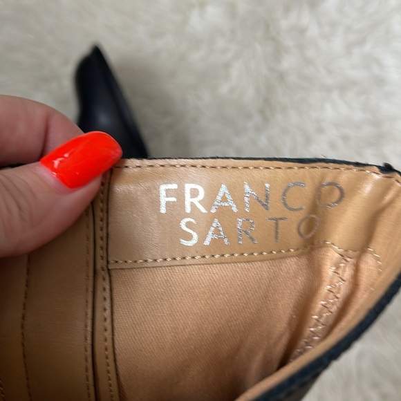 Franco Sarto Black Genuine Leather Henrietta Boots - Picture 11 of 15